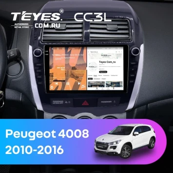 Штатная магнитола Teyes CC3L 4/64 Peugeot 4008 (2010-2016) F2 Тип-B (9")