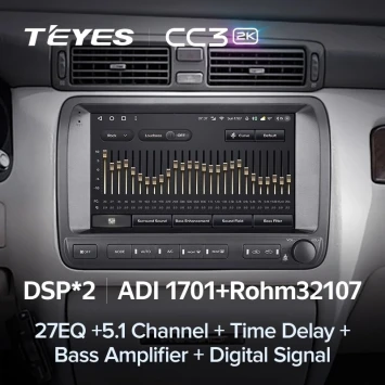Штатная магнитола Teyes CC3 2K 360 6/128 Toyota Crown Majesta 3 S170 (1999-2004)