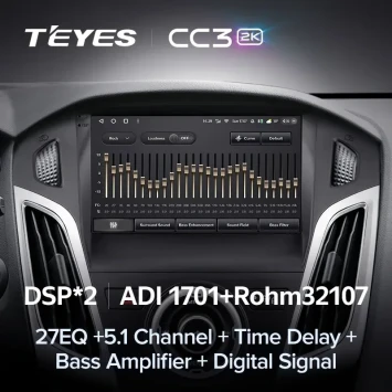 Штатная магнитола Teyes CC3 2K 4/64 Ford Focus 3 (2011-2019) F2