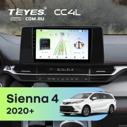 Штатная магнитола Teyes CC4L 6/64 с DTS Toyota Sienna 4 (2020-2026)