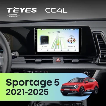 Штатная магнитола Teyes CC4L 6/64 с DTS Kia Sportage 5 (2021-2026) F1