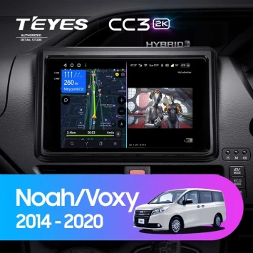 Штатная магнитола Teyes CC3 2K 6/128 Toyota Voxy III R80 (2014-2020) F1 Правый руль