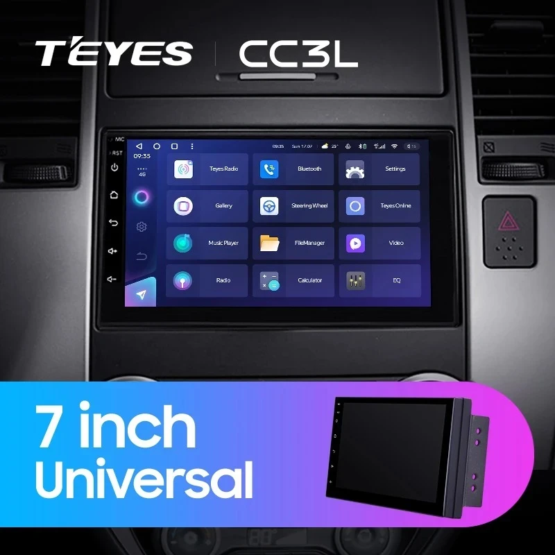 Магнитола Teyes CC3L 4/32 Универсал 7"