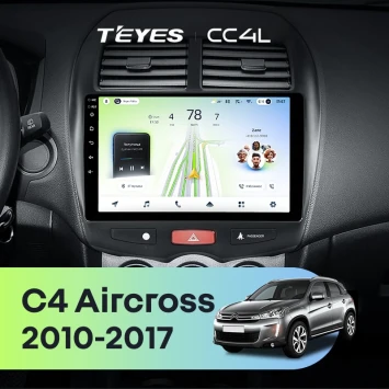 Штатная магнитола Teyes CC4L 6/64 с DTS Citroen C4 Aircross (2010-2017) F1 Тип-B