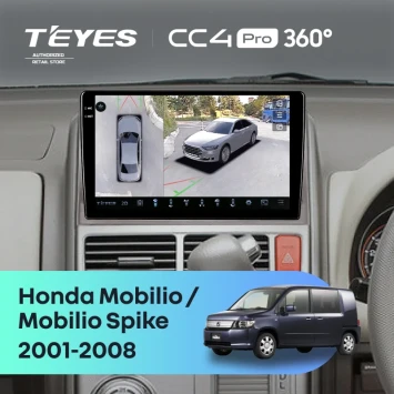 Штатная магнитола Teyes CC4 Pro 360 8/128 Honda Mobilio Spike (2001-2008)