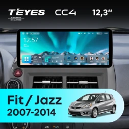 Штатная магнитола Teyes CC4 12.3" 8/128 Honda Jazz 2 (2007-2014)