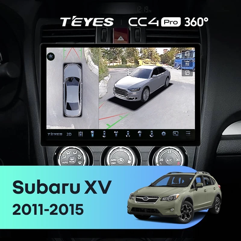 Штатная магнитола Teyes CC4 Pro 360 12/256 Subaru XV (2011-2015) Тип-B (11")