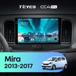 Штатная магнитола Teyes CC4 Pro 8/128 Daihatsu Mira eS (2013-2017)