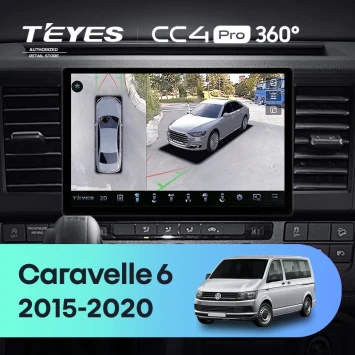 Штатная магнитола Teyes CC4 Pro 360 12/256 Volkswagen Caravelle T6 (2015-2020) (11")