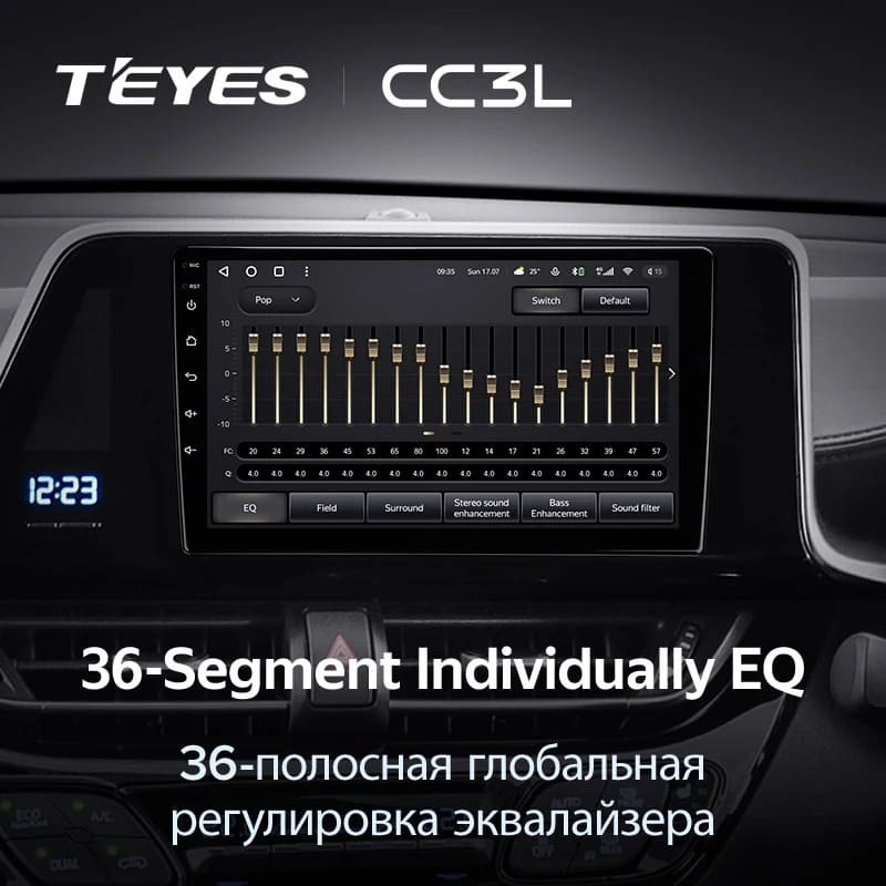 Штатная магнитола Teyes CC3L 4/32 Toyota C-HR (2016-2020) F1 Правый руль
