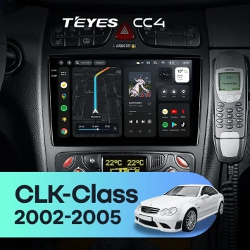 Штатная магнитола Teyes CC4 8/128 Mercedes-Benz CLK-Class C209 A209 (2002-2005) F2