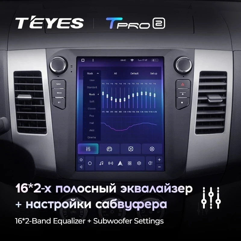 Штатная магнитола Tesla style Teyes TPRO 2 6/128 Citroen C-Crosser 1 (2007-2013) Тип-B
