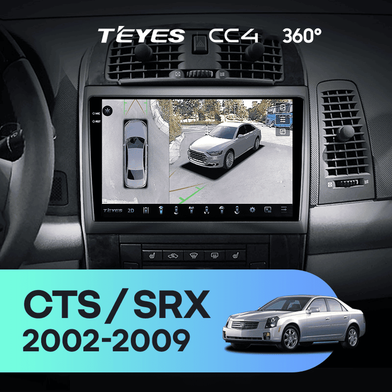Штатная магнитола Teyes CC4 360 6/64 Cadillac SRX (2003-2009)