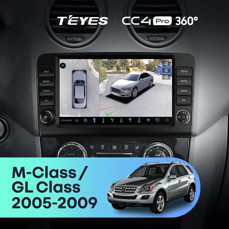 Штатная магнитола Teyes CC4 Pro 360 8/128 Mercedes-Benz GL-Class X164 (2005-2009) F2