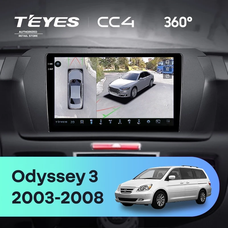 Штатная магнитола Teyes CC4 360 8/128 Honda Odyssey 3 RL3 RL4 (2003-2008)