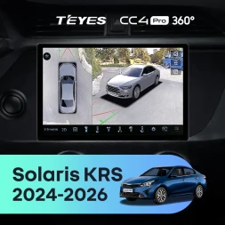 Штатная магнитола Teyes CC4 Pro 360 12/256 Solaris KRS (2024-2026) (11")