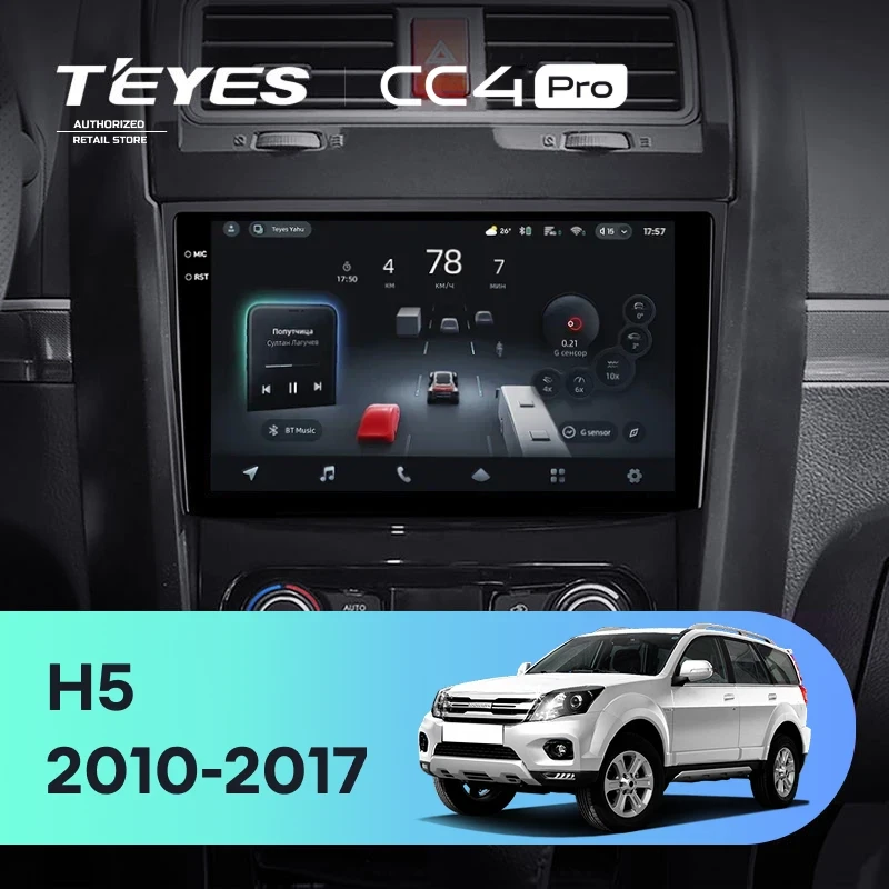 Штатная магнитола Teyes CC4 Pro 8/128 Great Wall Hover H5 (2010-2017)