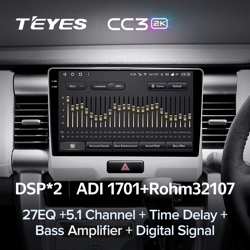 Штатная магнитола Teyes CC3 2K 360 6/128 Suzuki Hustler (2014-2019)