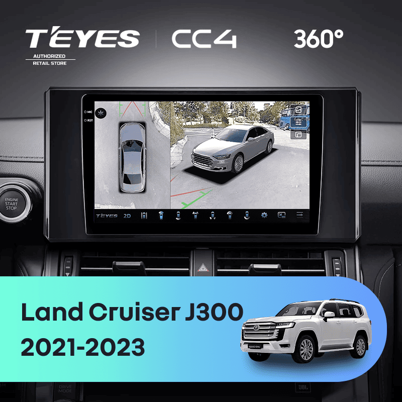 Штатная магнитола Teyes CC4 360 6/64 Toyota Land Cruiser 300 (2021-2023)