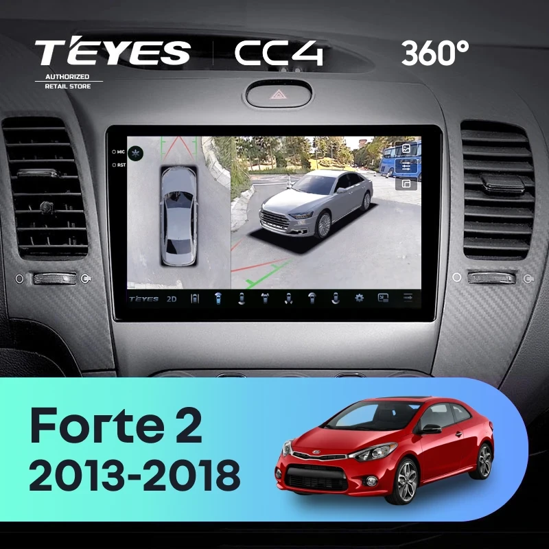 Штатная магнитола Teyes CC4 360 6/64 Kia Forte 2 (2013-2018) F1 Тип-C