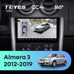 Штатная магнитола Teyes CC4 360 8/128 Nissan Almera 3 G15 (2012-2019) F2