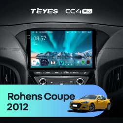 Штатная магнитола Teyes CC4 Pro 8/128 Hyundai Rohens Coupe 2012+ F3