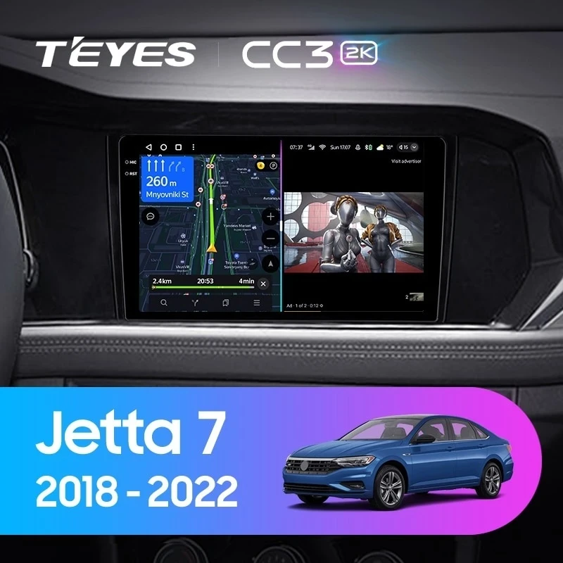 Штатная магнитола Teyes CC3 2K 4/32 Volkswagen Jetta 7 (2018-2022)