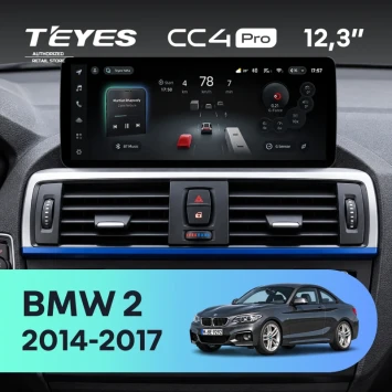 Штатная магнитола Teyes CC4 Pro 12.3" 12/256 BMW 2 (F22) (2014-2017)