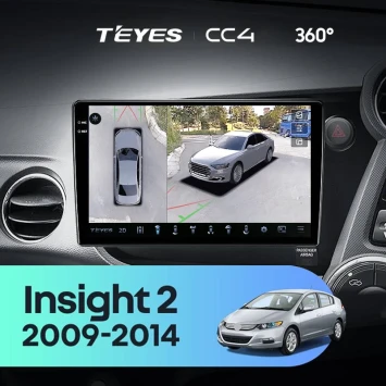 Штатная магнитола Teyes CC4 360 6/64 Honda Insight 2 (2009-2014) Правый руль