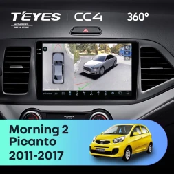 Штатная магнитола Teyes CC4 360 6/64 Kia Picanto (2011-2017)