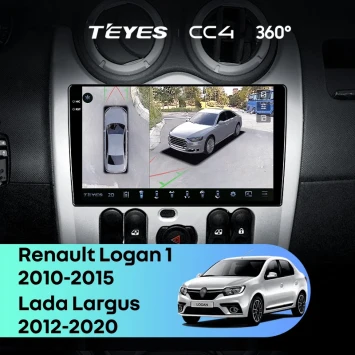 Штатная магнитола Teyes CC4 360 6/64 Lada Largus (2012-2020)