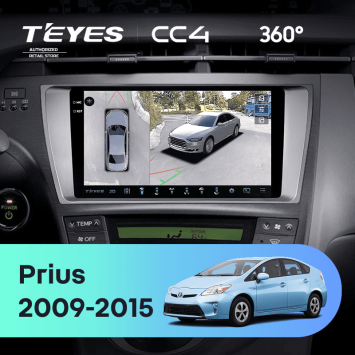 Штатная магнитола Teyes CC4 360 6/64 Toyota Prius 3 XW30 (2009-2015) F1 Правый руль