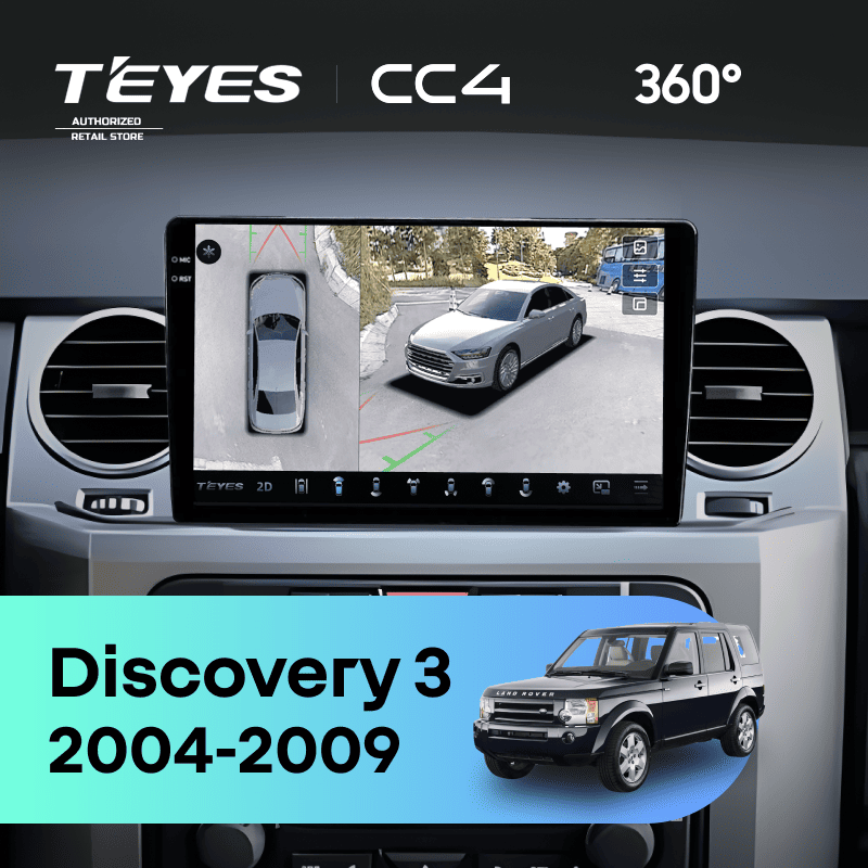 Штатная магнитола Teyes CC4 360 8/128 Land Rover Discovery 3 (2004-2009) F2