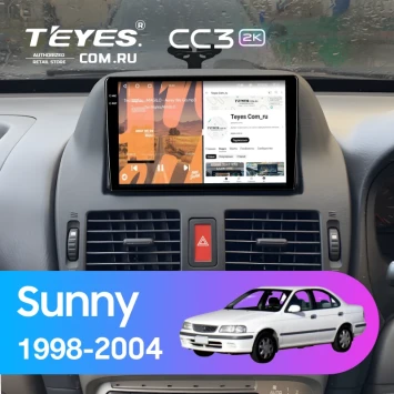 Штатная магнитола Teyes CC3 2K 6/128 Nissan Sunny B15 (1998-2004)