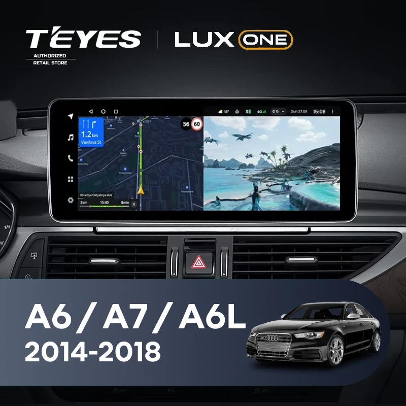Штатная магнитола Teyes LUX ONE 360 6/128 Audi A7 4G (MHI2 System) (2014-2018)
