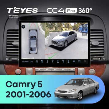 Штатная магнитола Teyes CC4 Pro 360 12/256 Toyota Camry 5 XV 30 (2001-2006) Тип-A (13")