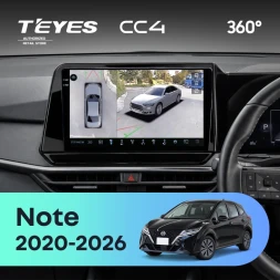 Штатная магнитола Teyes CC4 360 8/128 Nissan Note (2020-2026) Правый руль