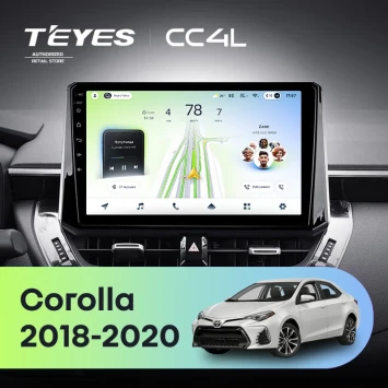 Штатная магнитола Teyes CC4L 6/64 с DTS Toyota Corolla 12 (2018-2020) Тип-B