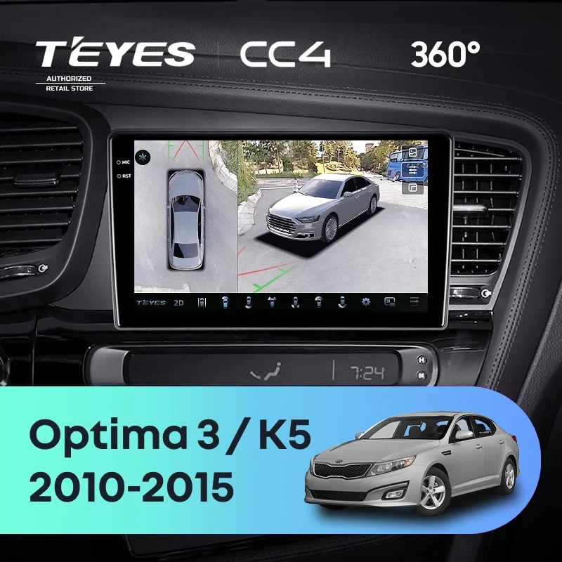 Штатная магнитола Teyes CC4 360 6/64 Kia Optima 3 TF (2010-2015) F1