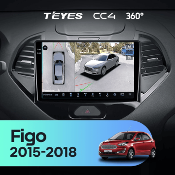 Штатная магнитола Teyes CC4 360 8/128 Ford Figo (2015-2018)