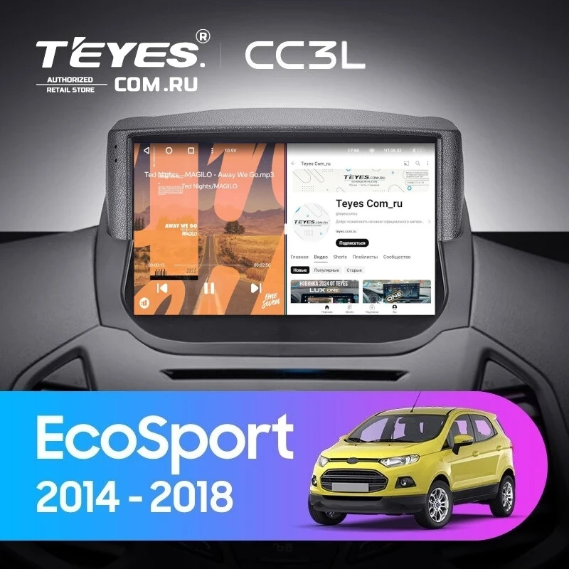 Штатная магнитола Teyes CC3L 4/32 Ford EcoSport (2014-2018) F1