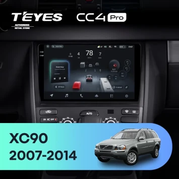 Штатная магнитола Teyes CC4 Pro 12/256 Volvo XC90 (2007-2014) F2 (комплект для установки нижней части)