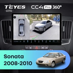 Штатная магнитола Teyes CC4 Pro 360 8/128 Hyundai Sonata NF (2008-2010) F2 (11")
