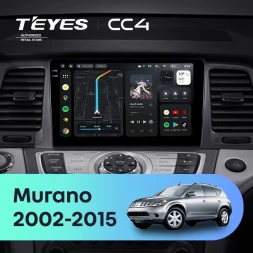 Штатная магнитола Teyes CC4 8/128 Nissan Murano Z50 (2002-2015) для авто без Bose