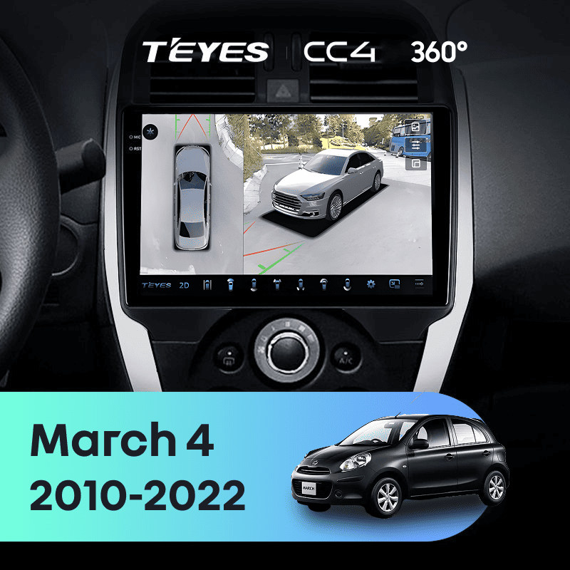Штатная магнитола Teyes CC4 360 6/64 Nissan March 4 (K13) (2010-2022) F1