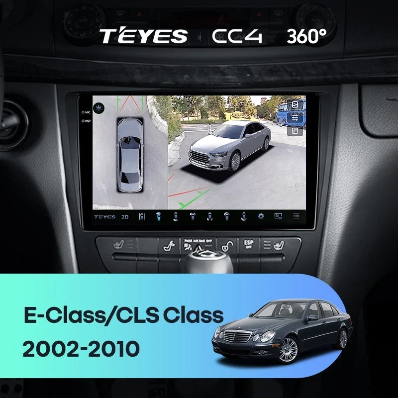 Штатная магнитола Teyes CC4 360 8/128 Mercedes-Benz E-Class S211 W211 CLS-Class C219 (2002-2010)