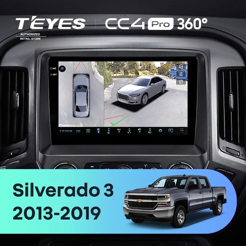 Штатная магнитола Teyes CC4 Pro 360 8/128 Chevrolet Silverado 3 GMTK2 (2013-2019)