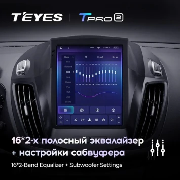 Штатная магнитола Tesla style Teyes TPRO 2 3/32 Ford Kuga 2 (2012-2019)