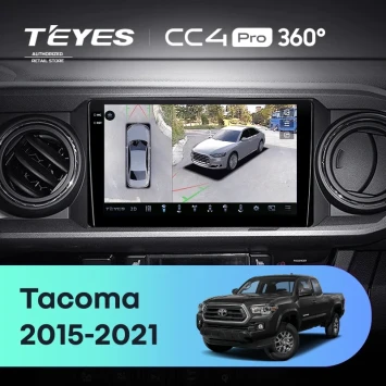 Штатная магнитола Teyes CC4 Pro 360 12/256 Toyota Tacoma N300 (2015-2021) F1