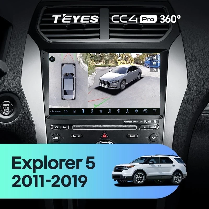 Штатная магнитола Teyes CC4 Pro 360 8/128 Ford Explorer 5 (2011-2019) Тип-A